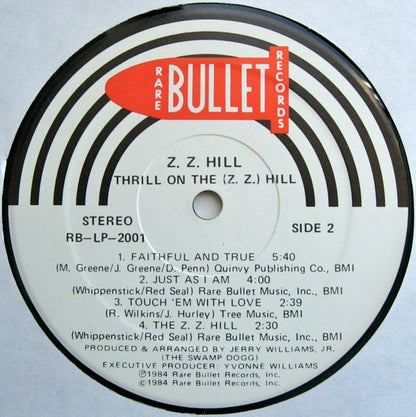 Z. Z. Hill* : Thrill On The Z. Z. Hill (LP, Comp)