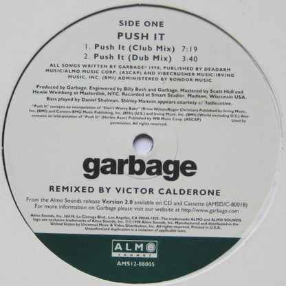Garbage : Push It / I Think I'm Paranoid (12")