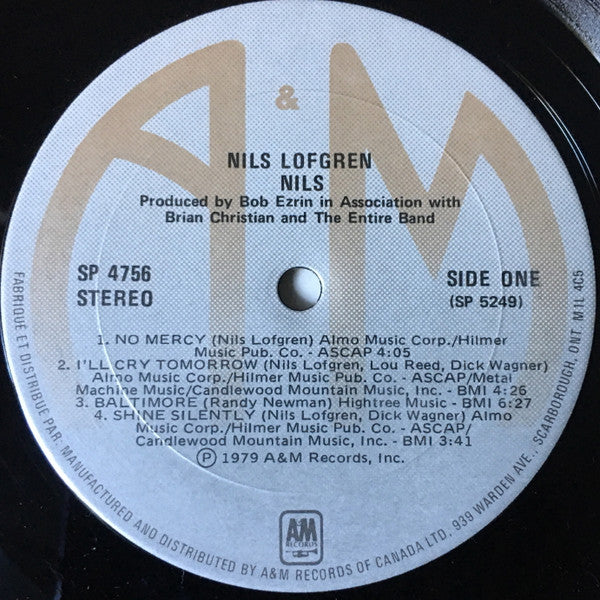 Nils Lofgren : Nils (LP, Album)