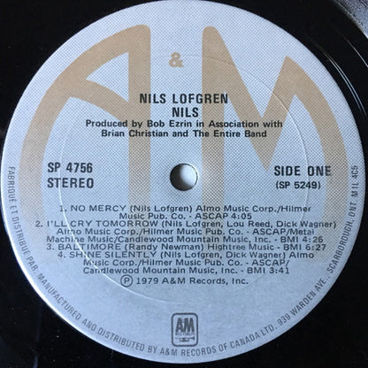 Nils Lofgren : Nils (LP, Album)