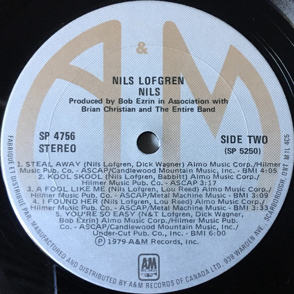 Nils Lofgren : Nils (LP, Album)