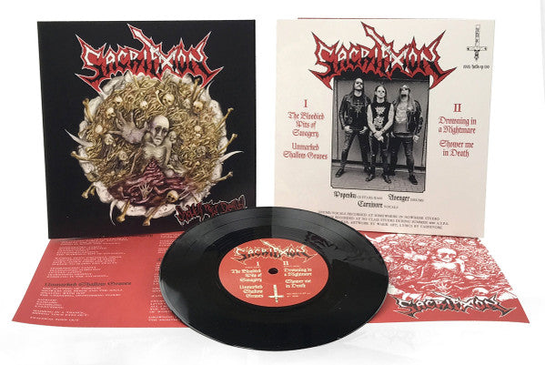 Sacrifixion : Shower Me In Death (7", EP)
