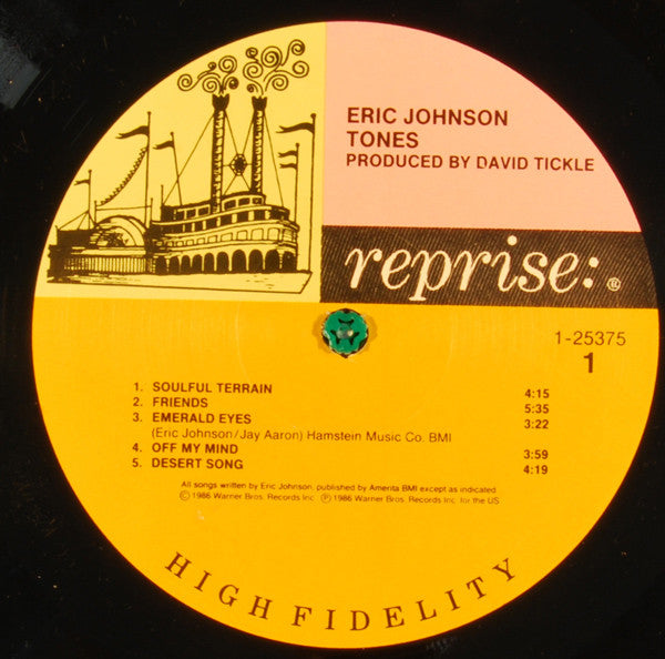 Eric Johnson (2) : Tones (LP, Album, Spe)