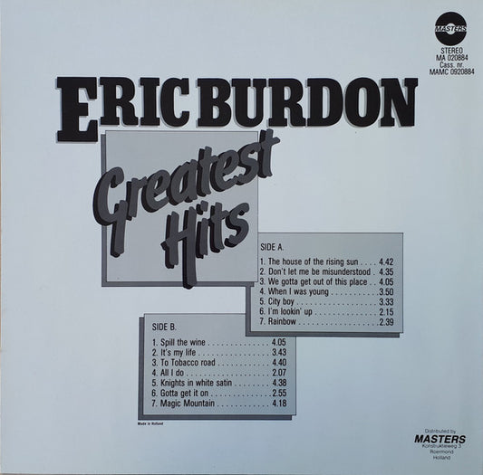 Eric Burdon : Greatest Hits (LP, Comp)