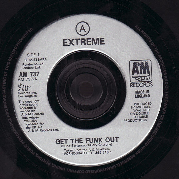 Extreme (2) : Get The Funk Out (7", Single)