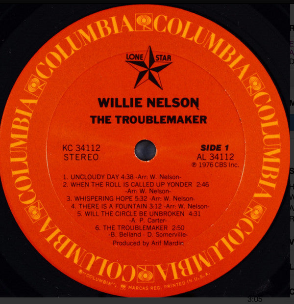 Willie Nelson : The Troublemaker (LP, Album, RE, Car)