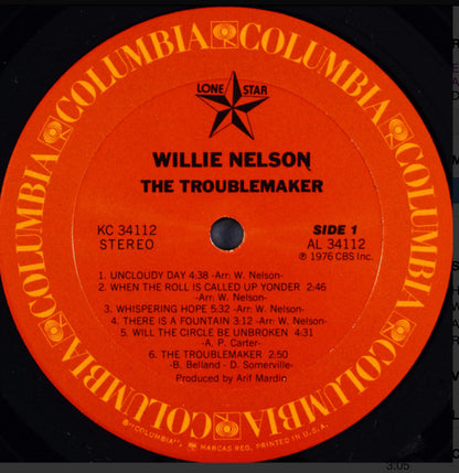 Willie Nelson : The Troublemaker (LP, Album, RE, Car)