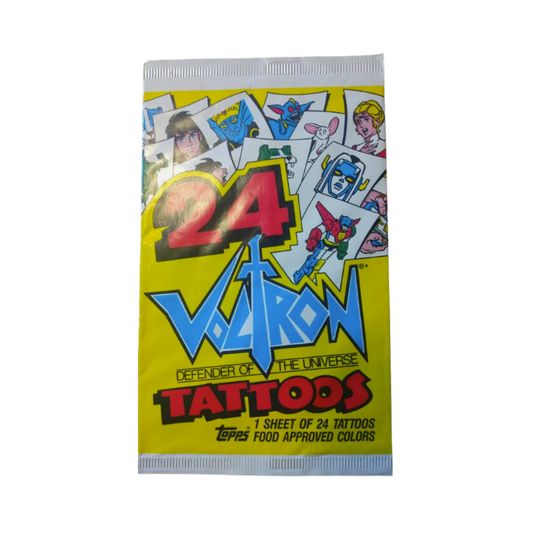 1984 Topps Set of 24 Voltron Tattoos