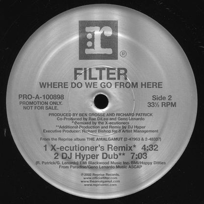 Filter (2) : Where Do We Go From Here (2x12", Promo, Sil)