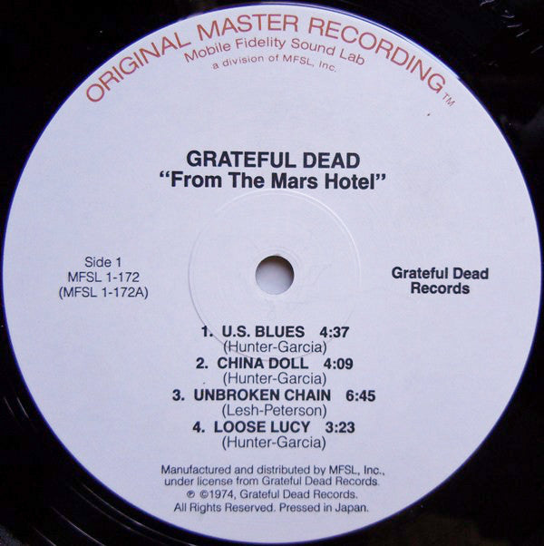Grateful Dead* : From The Mars Hotel (LP, Album, RE)