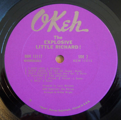 Little Richard : The Explosive Little Richard (LP, Album, Mono)