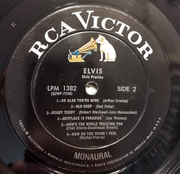 Elvis Presley : Elvis (LP, Album, Mono, RE, Roc)