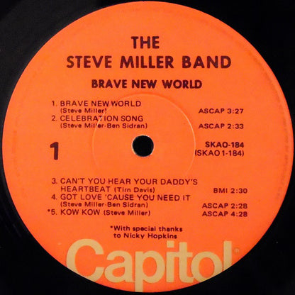 The Steve Miller Band* : Brave New World (LP, Album, RE, Win)