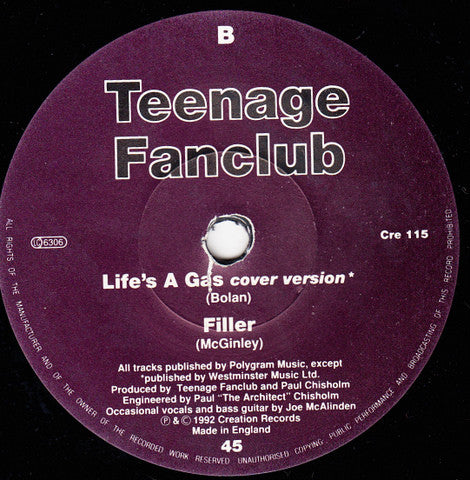 Teenage Fanclub : What You Do To Me (7", EP)