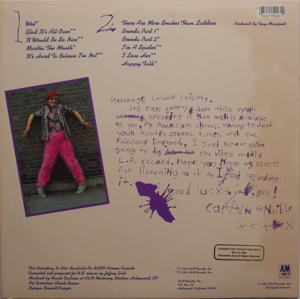 Captain Sensible : A Day In The Life Of ... (LP, Comp, B)