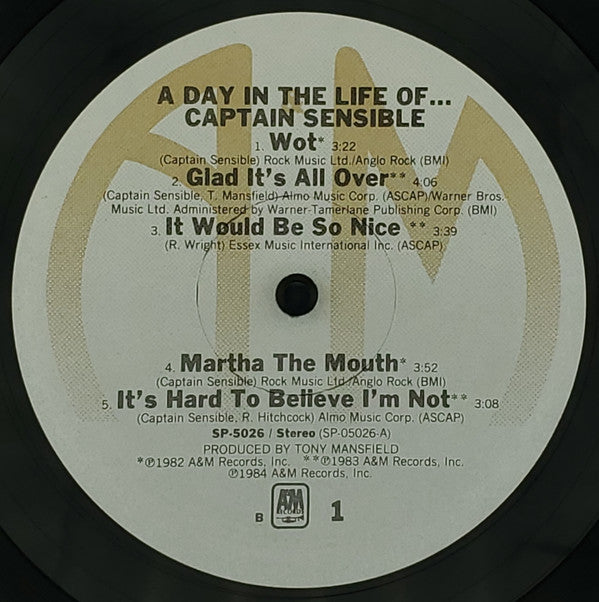 Captain Sensible : A Day In The Life Of ... (LP, Comp, B)