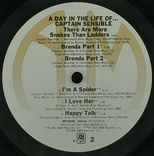 Captain Sensible : A Day In The Life Of ... (LP, Comp, B)