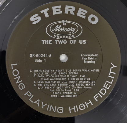 Dinah Washington And Brook Benton : The Two Of Us (LP, Album)