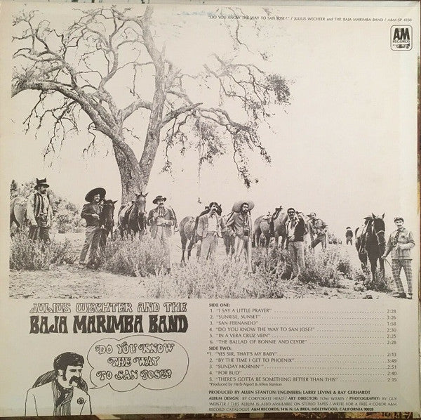 Julius Wechter And The Baja Marimba Band : Do You Know The Way To San Jose? (LP, Album, Pit)