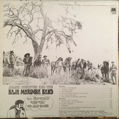 Julius Wechter And The Baja Marimba Band : Do You Know The Way To San Jose? (LP, Album, Pit)