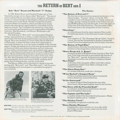 Bob "Bert" Bryan* And Marshall "I" Dodge* : The Return Of Bert And I (LP, Album)