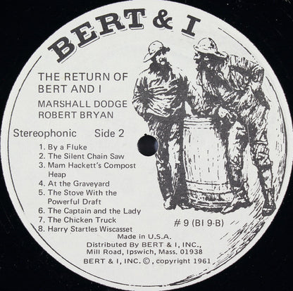 Bob "Bert" Bryan* And Marshall "I" Dodge* : The Return Of Bert And I (LP, Album)