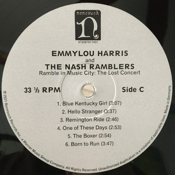Emmylou Harris And The Nash Ramblers : Ramble In Music City: The Lost Concert (2xLP, Album)