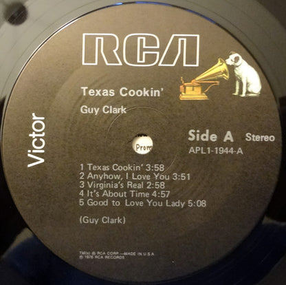 Guy Clark : Texas Cookin' (LP, Album, Ind)