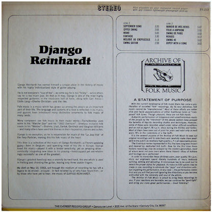 Django Reinhardt : Django Reinhardt (LP, Comp)