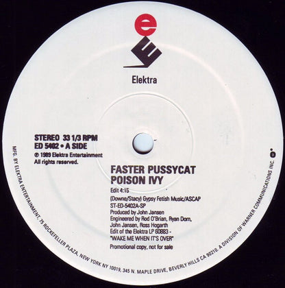 Faster Pussycat : Poison Ivy (12", Promo)