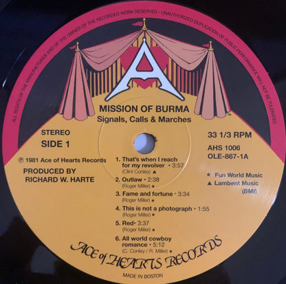 Mission Of Burma : Signals, Calls, And Marches (LP, EP, RE, RM)