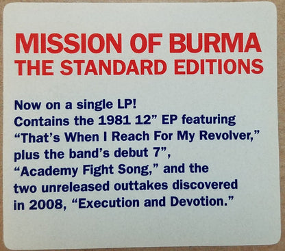 Mission Of Burma : Signals, Calls, And Marches (LP, EP, RE, RM)
