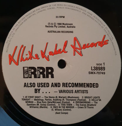 Various : Also Used And Recommended By... (LP, Comp)