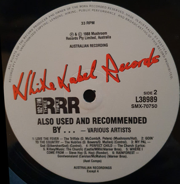 Various : Also Used And Recommended By... (LP, Comp)