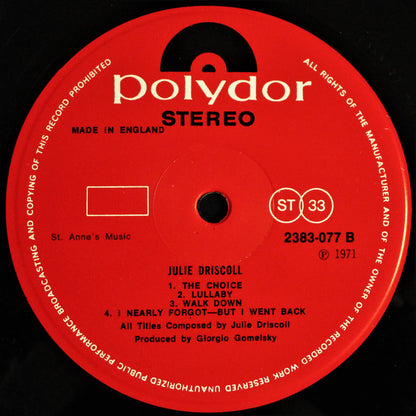 Julie Driscoll : 1969 (LP, Album)