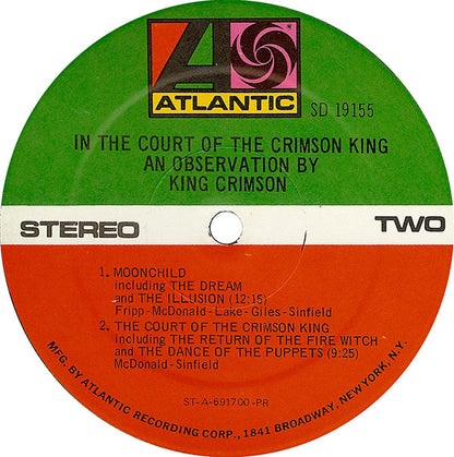 King Crimson : In The Court Of The Crimson King (An Observation By King Crimson) (LP, Album, RP, Pre)