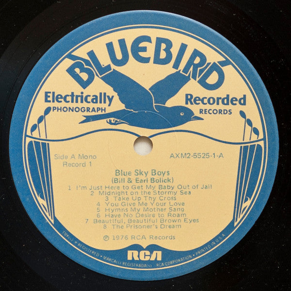 The Blue Sky Boys* : The Blue Sky Boys [Bill And Earl Bolick] (2xLP, Comp, Mono, Gat)