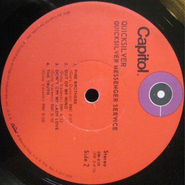 Quicksilver* : Quicksilver (LP, Album, Jac)