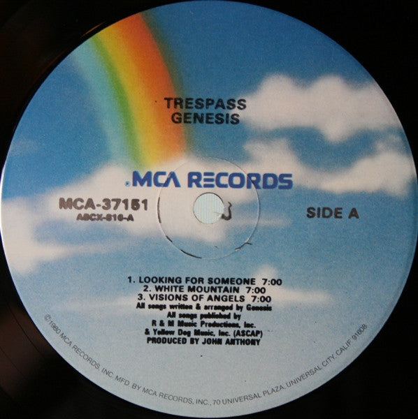 Genesis : Trespass (LP, Album, RE, Glo)
