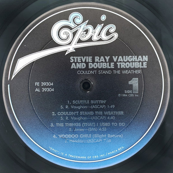 Stevie Ray Vaughan And Double Trouble* : Couldn't Stand The Weather (LP, Album, Pit)