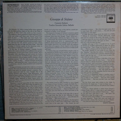 Giuseppe di Stefano : Canzoni Italiane (LP, Album)
