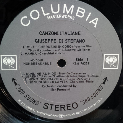 Giuseppe di Stefano : Canzoni Italiane (LP, Album)