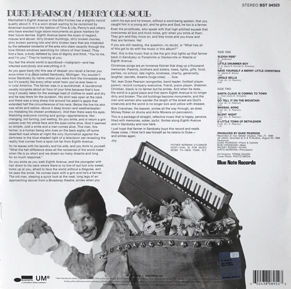 Duke Pearson : Merry Ole Soul (LP, Album, RE, 180)