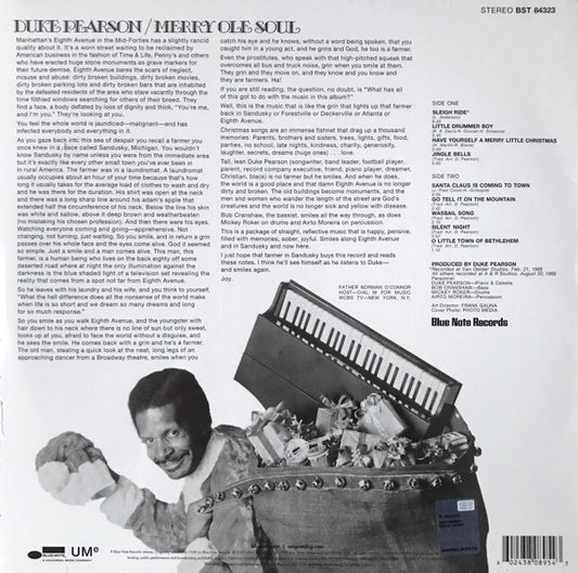 Duke Pearson : Merry Ole Soul (LP, Album, RE, 180)