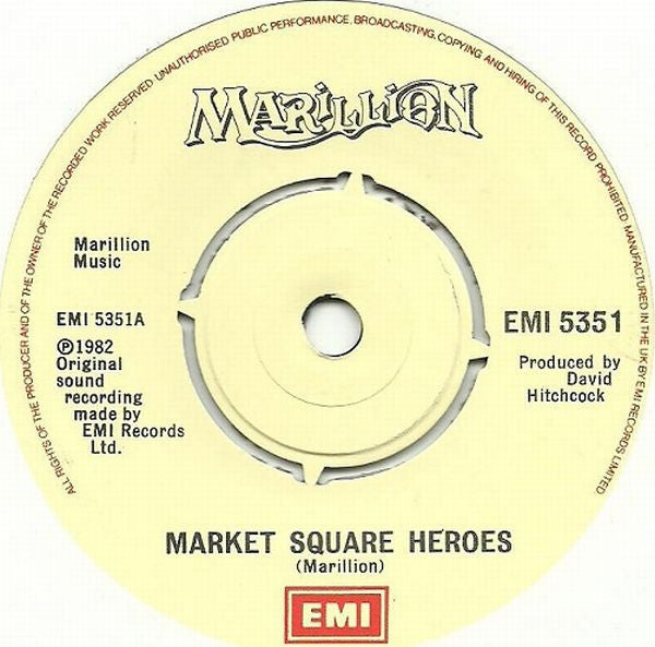 Marillion : Market Square Heroes (7", Single)