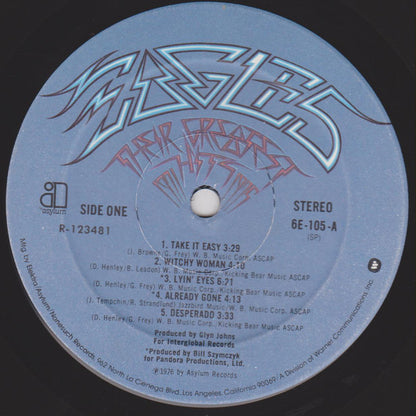 Eagles : Their Greatest Hits 1971-1975 (LP, Comp, Club, RP, RCA)