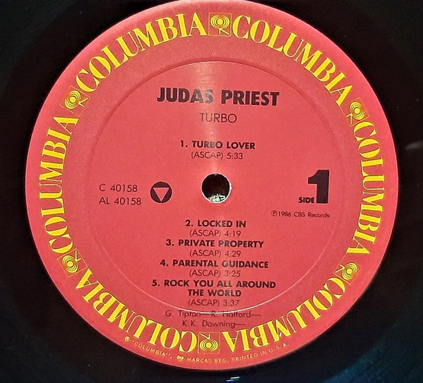 Judas Priest : Turbo (LP, Album, Pit)