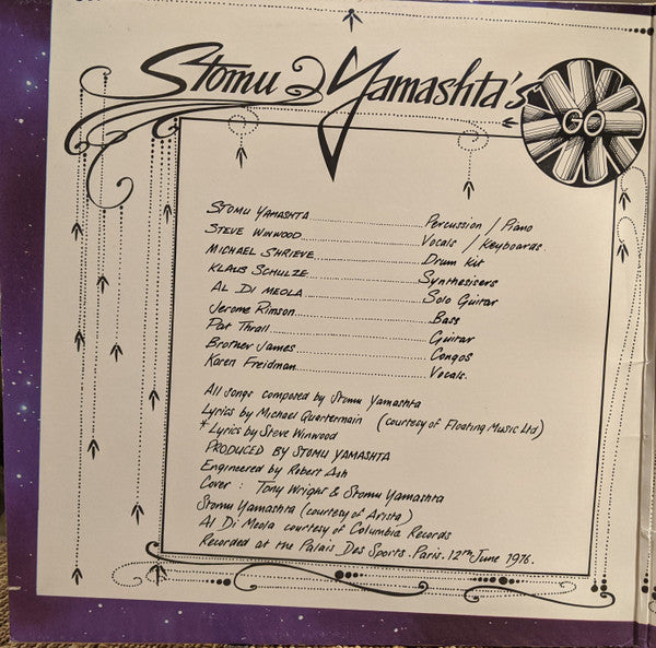 Stomu Yamashta's Go : Go Live From Paris (2xLP, Album, Jac)