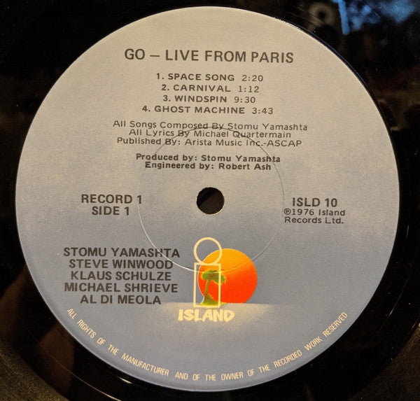 Stomu Yamashta's Go : Go Live From Paris (2xLP, Album, Jac)