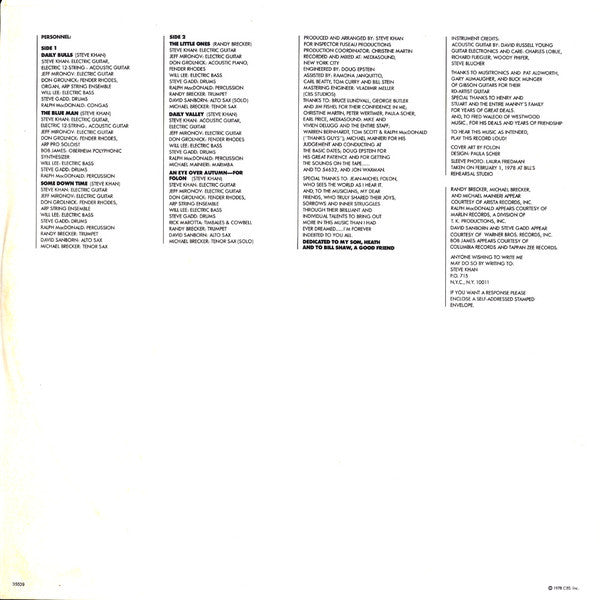 Steve Khan : The Blue Man (LP, Album, Ter)
